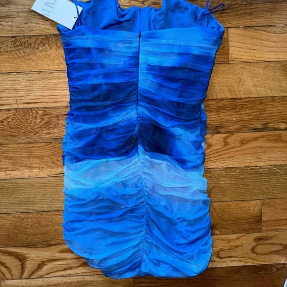 ZARA SHORT PRINTED TULLE DRESS - Picture 2 of 5